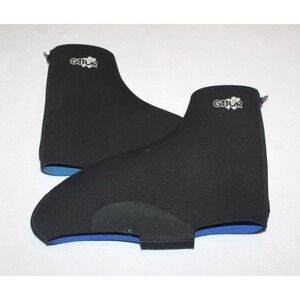 Gator black Neoprene cycling shoe covers Large thermal booties USA *READ*